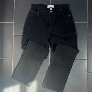 A&F 90s straight Curve Love high waist jeans